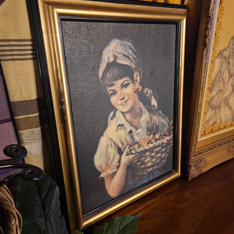 COUNTRY GIRL PAINTING FRAME