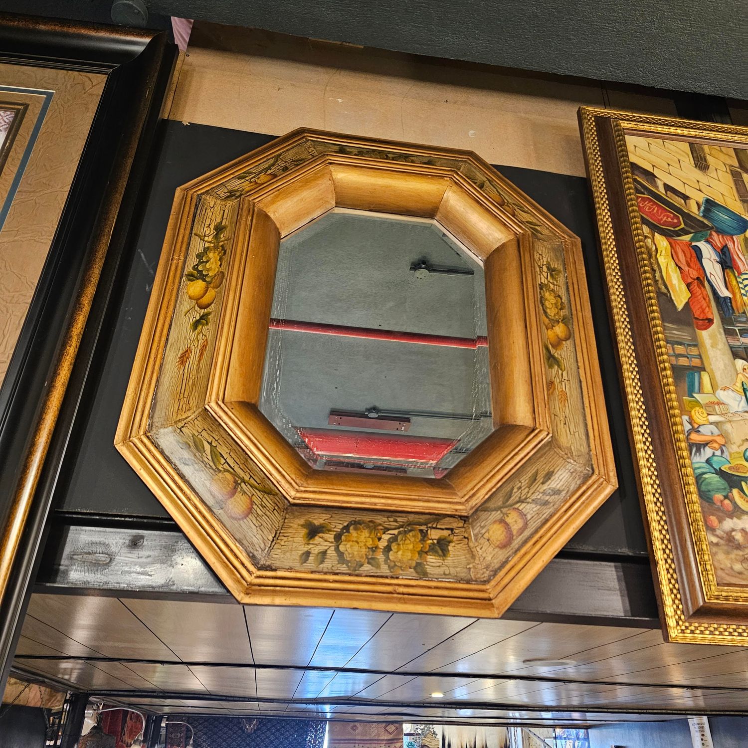 OCTAGON GILDED MIRROR