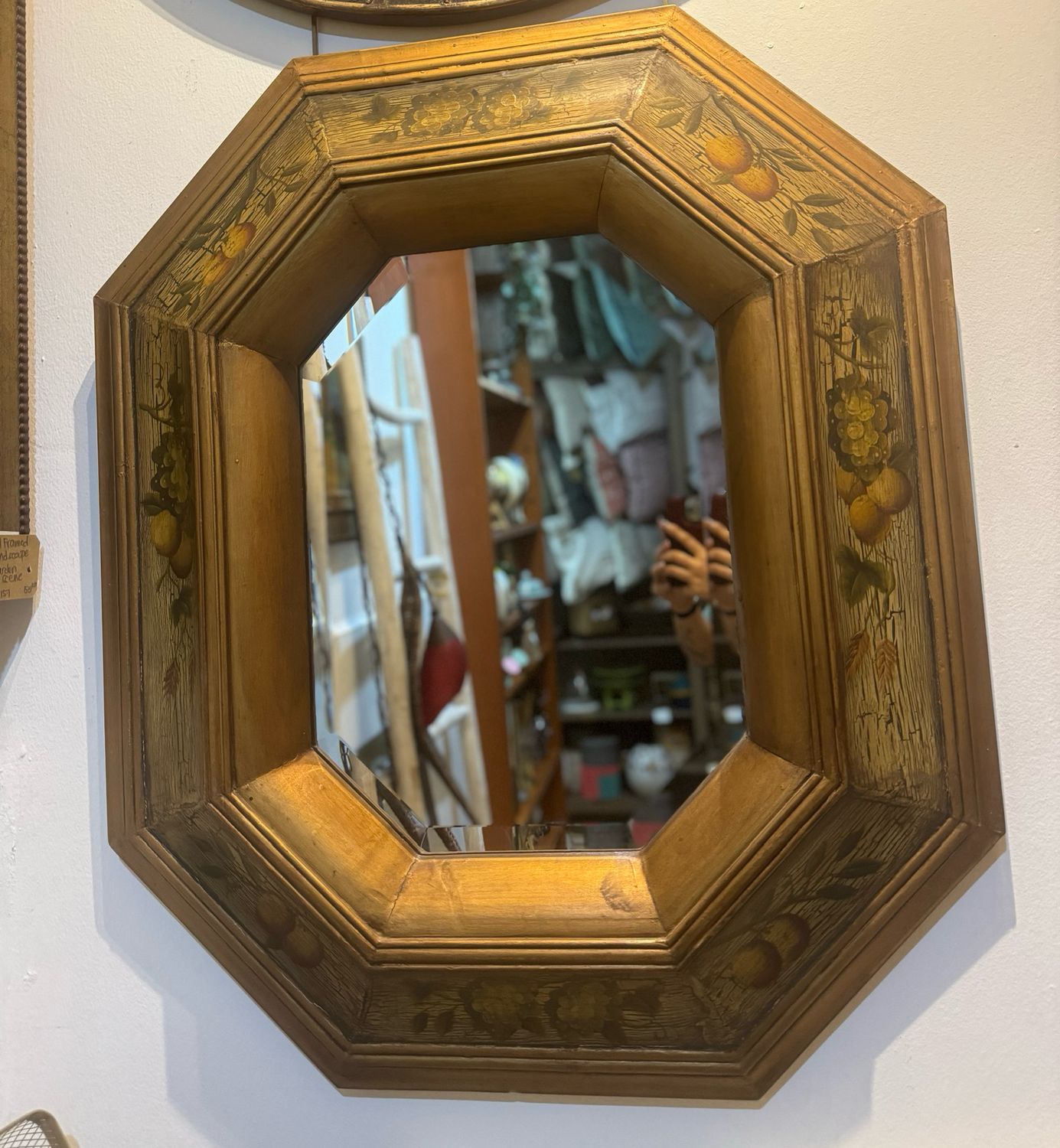 OCTAGON GILDED MIRROR