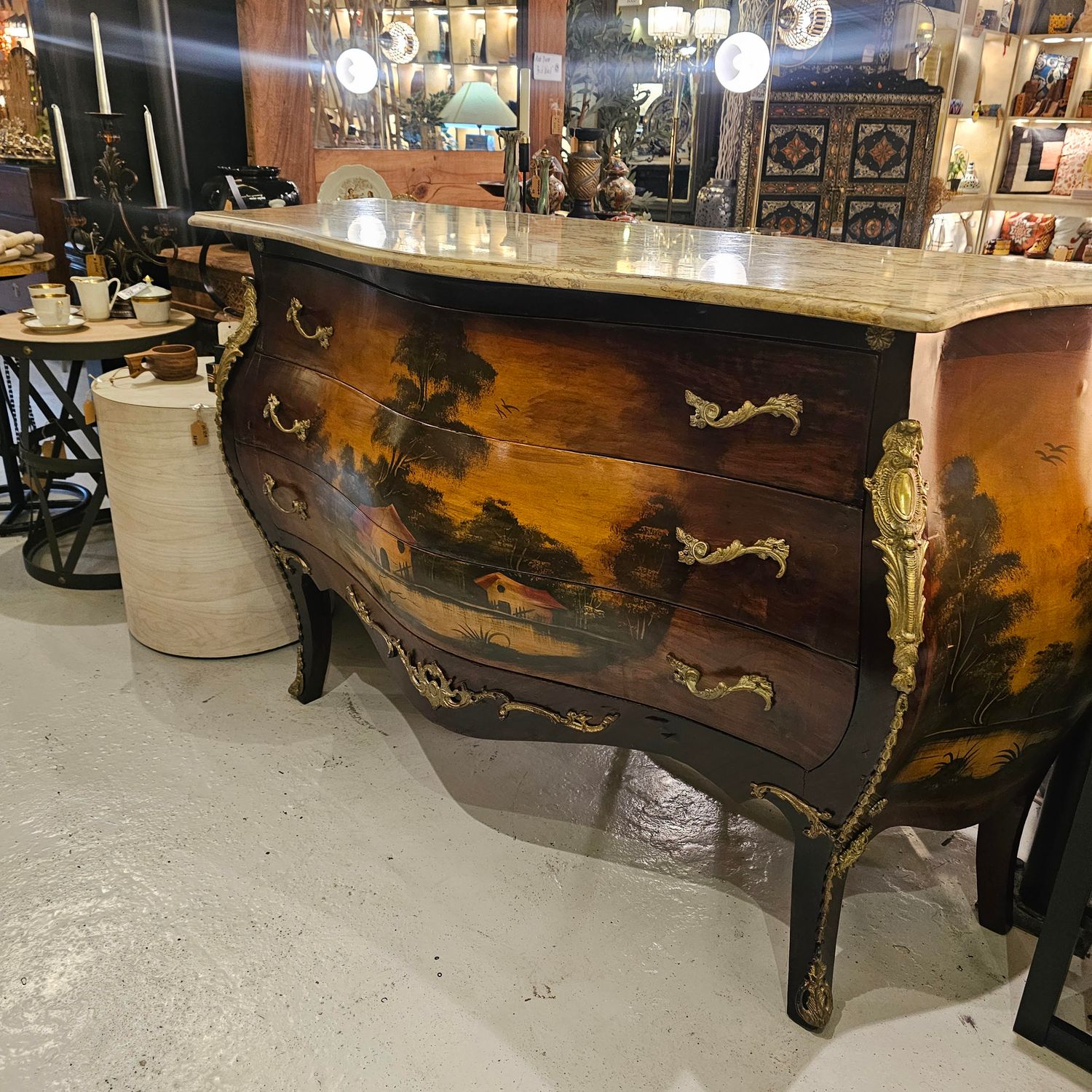 LOUIS XV STYLE COMMODE CHEST OF DRAWERS