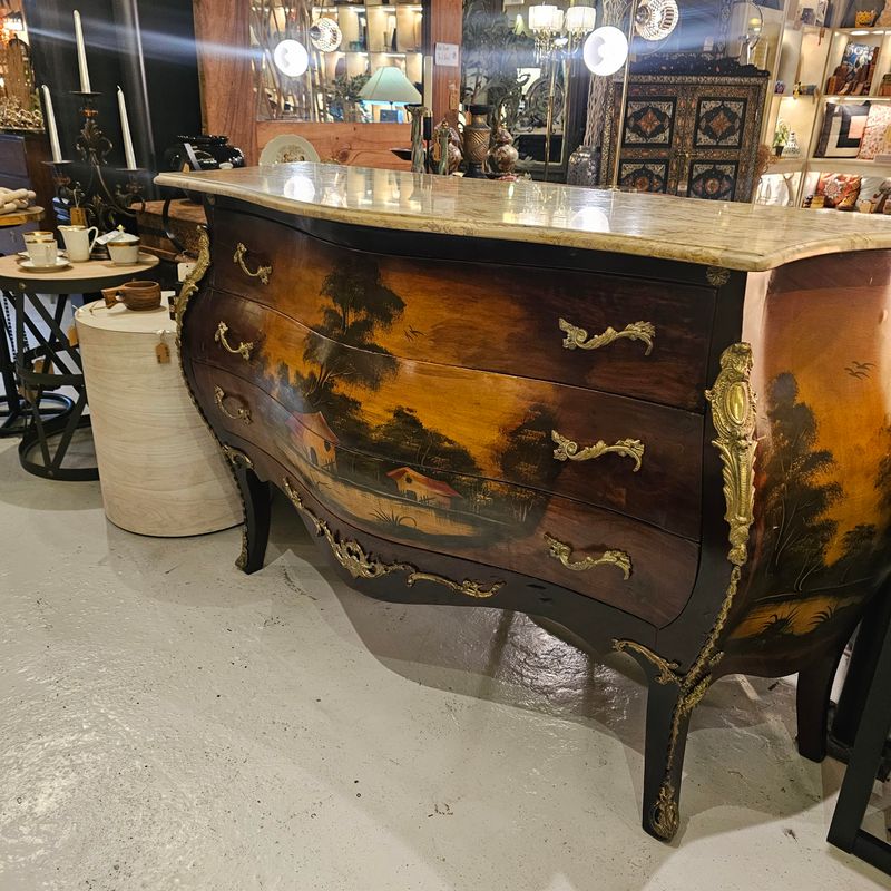 LOUIS XV STYLE COMMODE CHEST OF DRAWERS