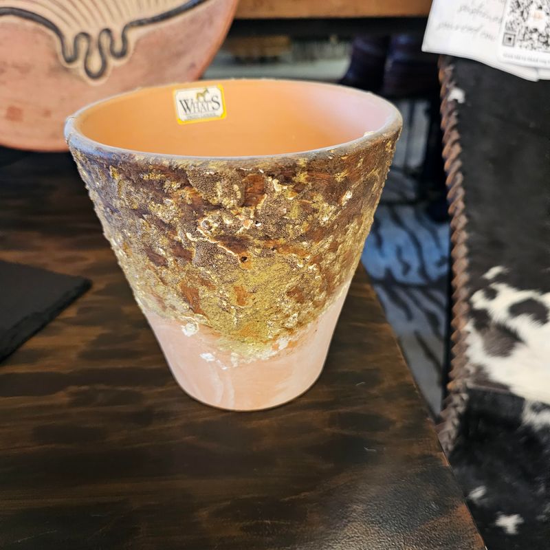 RUSTIC FARMHOUSE CLAY PLANT POT