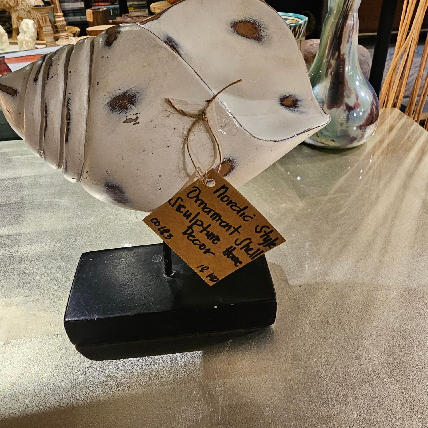 NORDIC STYLE ORNAMENT SHELL SCULPTURE HOME DECOR.