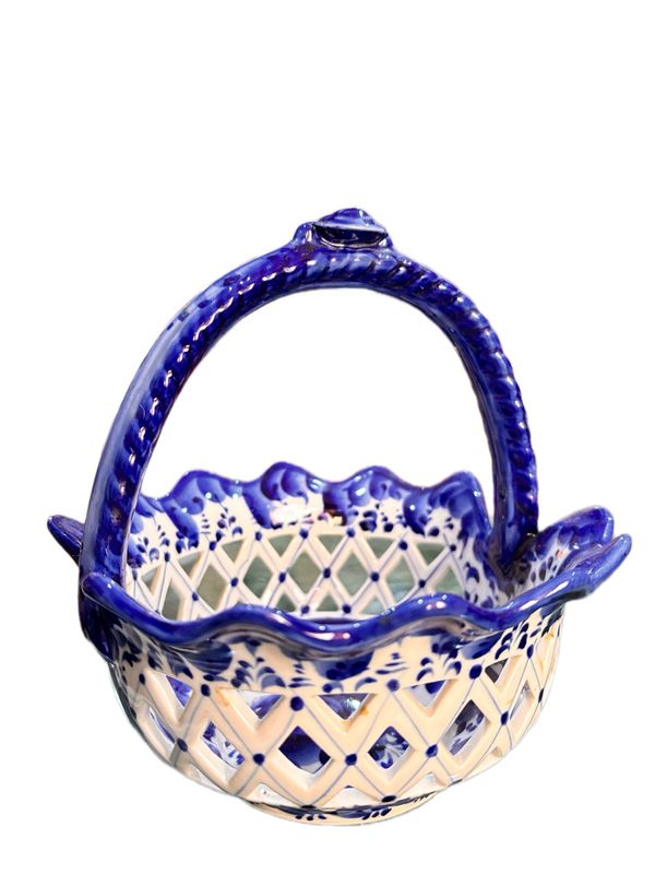 GZHEL PORCELAIN BASKET