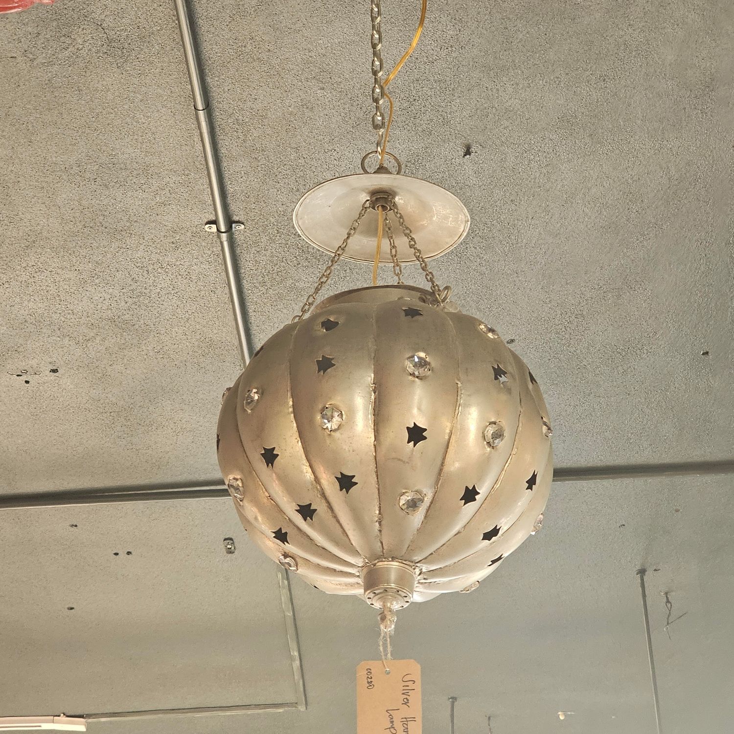 SILVER HANGING LAMP