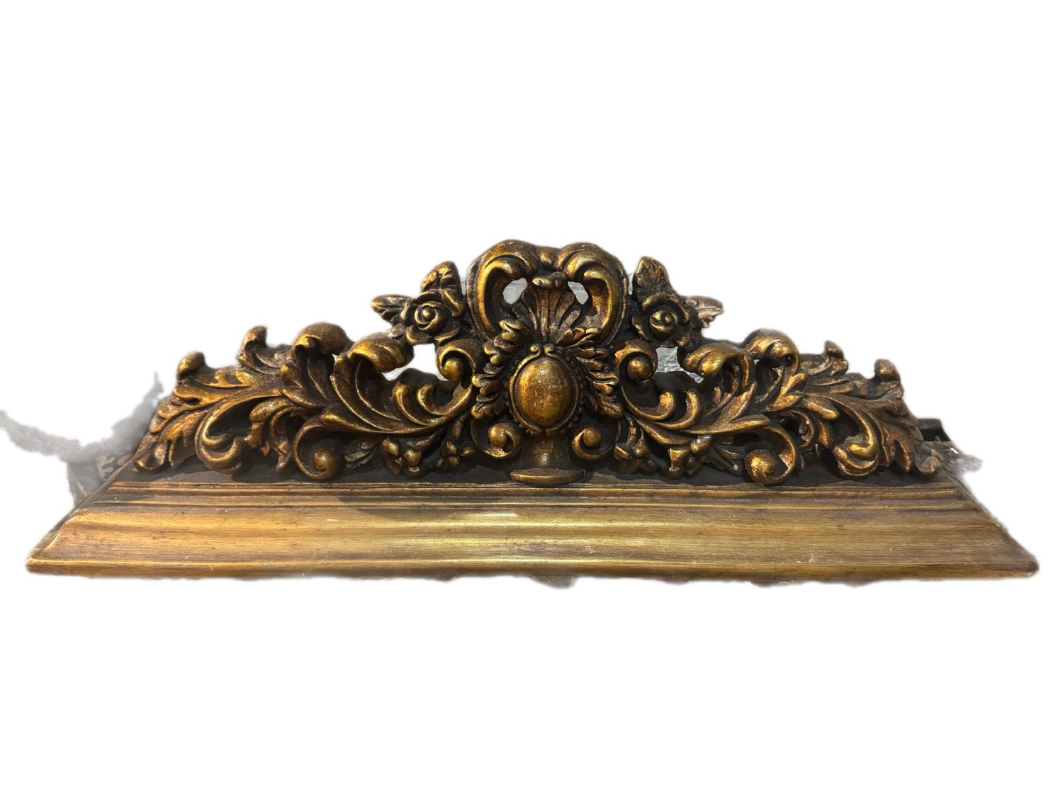 GOLD GILDED VINTAGE CONSOLE SHELF