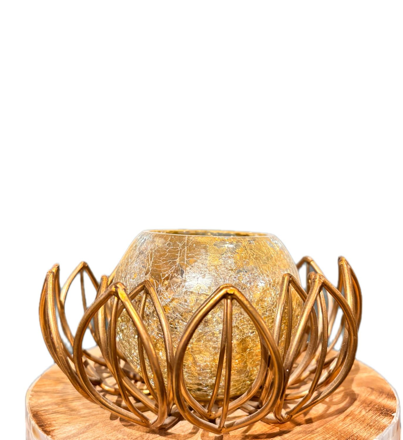 Elite d Art Crackle Tealight Votive
