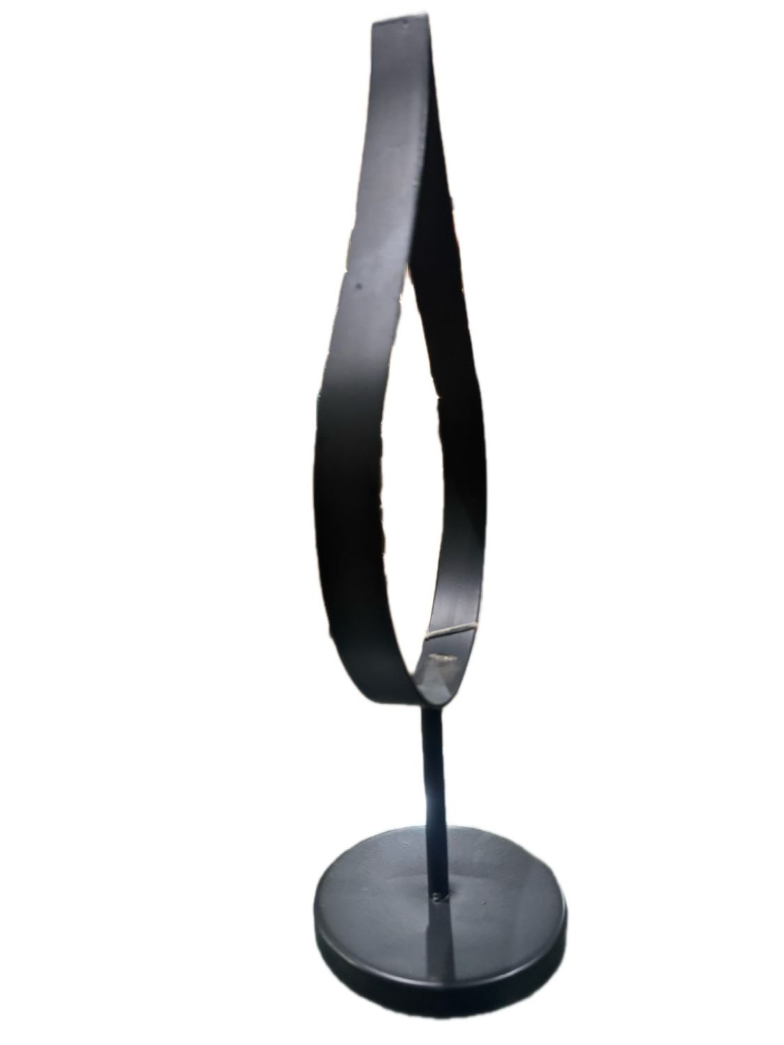 BLACK METAL CANDLE HOLDER