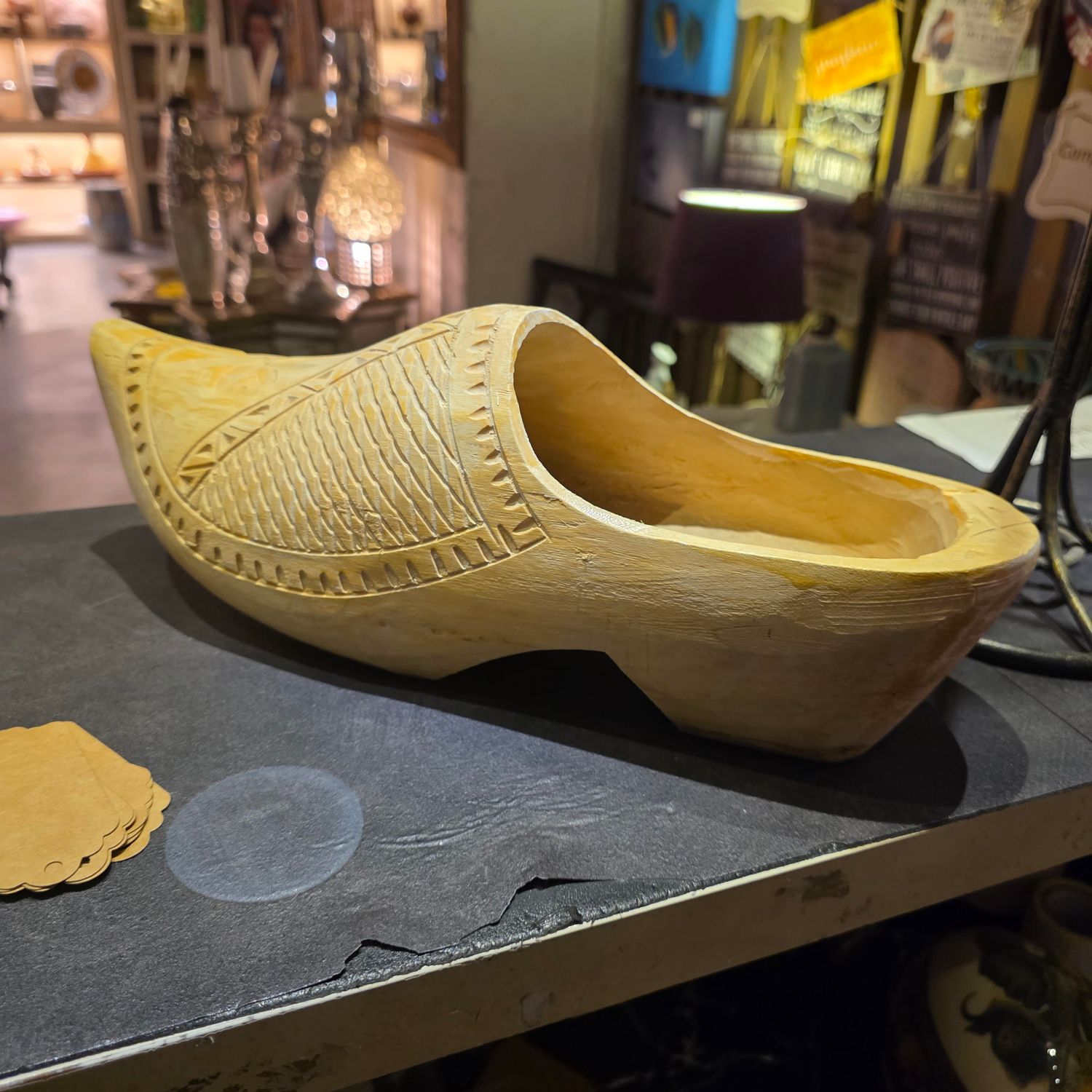 DECORATIVE DUTCH WOODEN CLOG KNOWN IN DUTCH AS A KLOMPEN