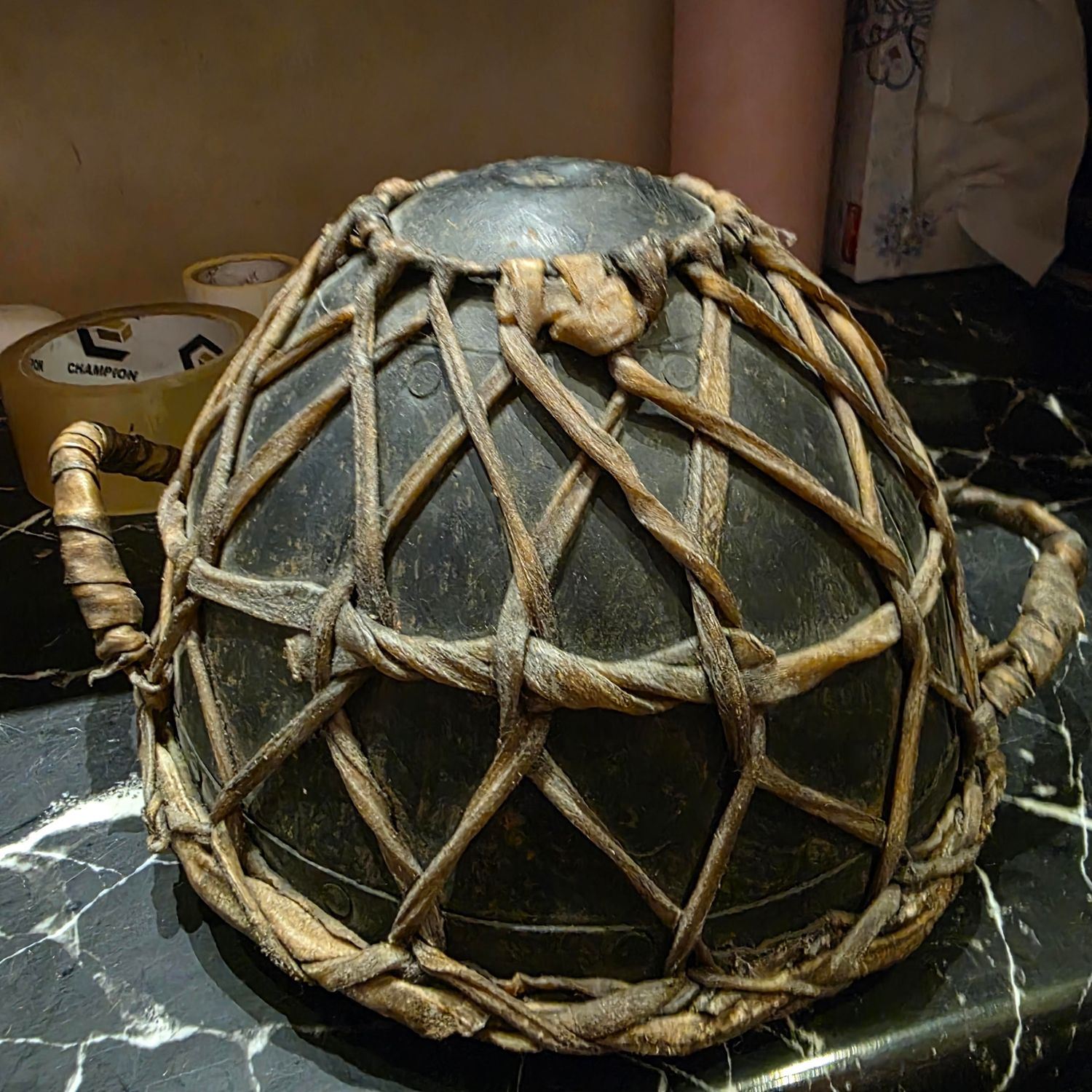 AFRICAN KETTLE DUM ALSO KNOWN AS BOWL DRUM OR BARA