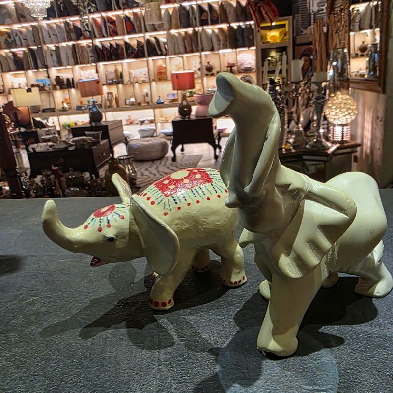 POLYRESIN ELEPHANT STATUES HOME DECOR