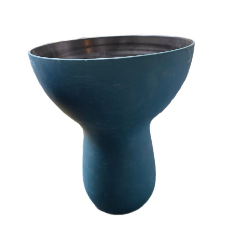 RINA MENARDI BOUQUET VASE IN A MATTE TEAL GREEN GLAZE