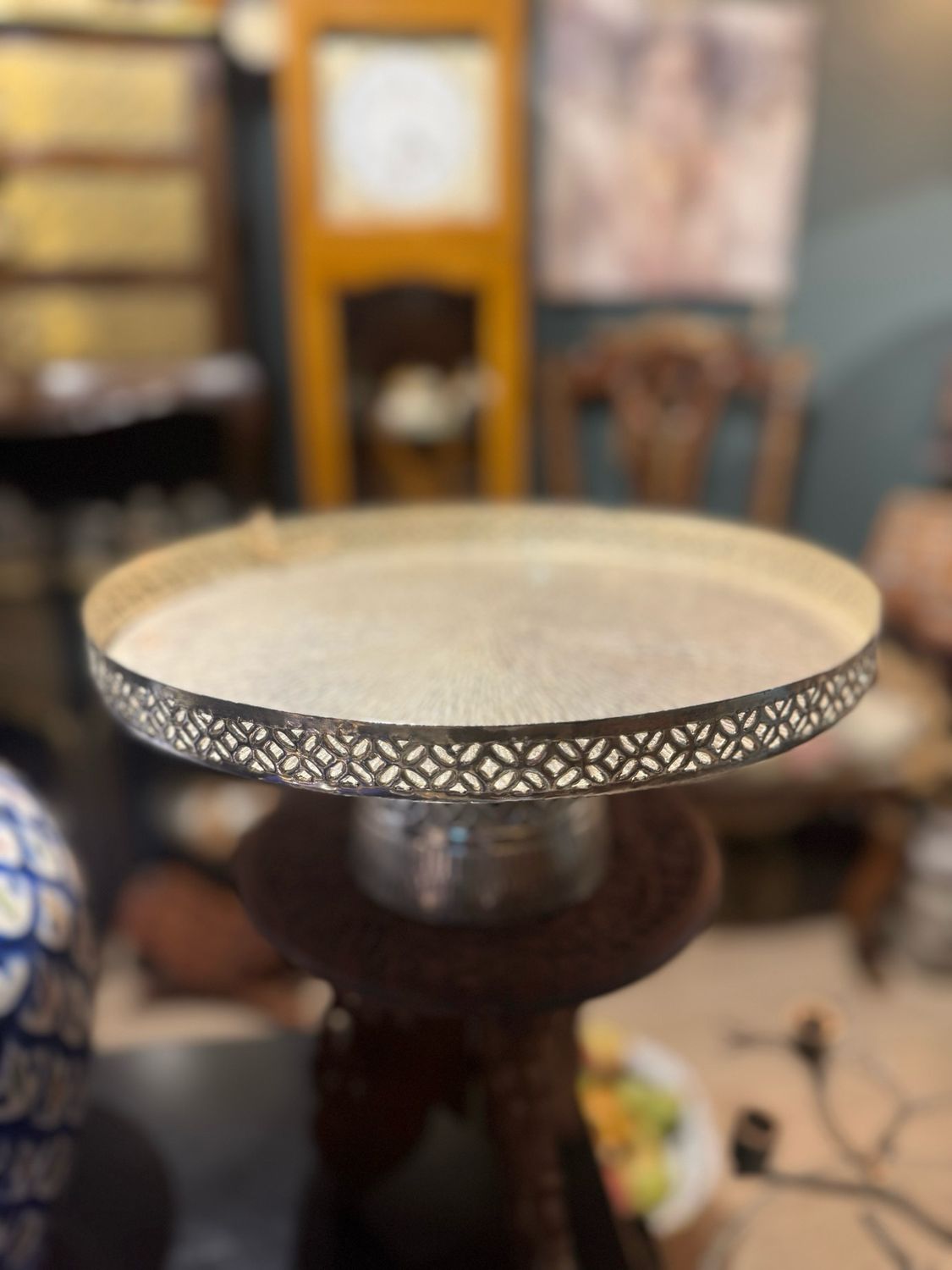MOROCCAN SILVER TEA TRAY