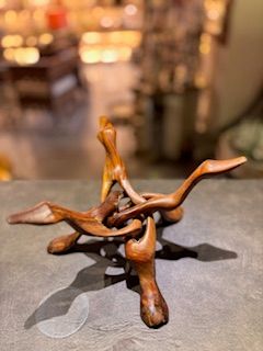 HAND CURVED WOODEN STAND