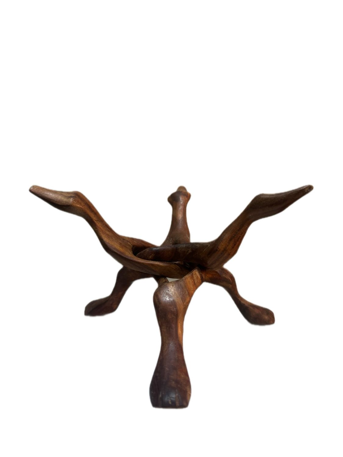 HAND CURVED WOODEN STAND