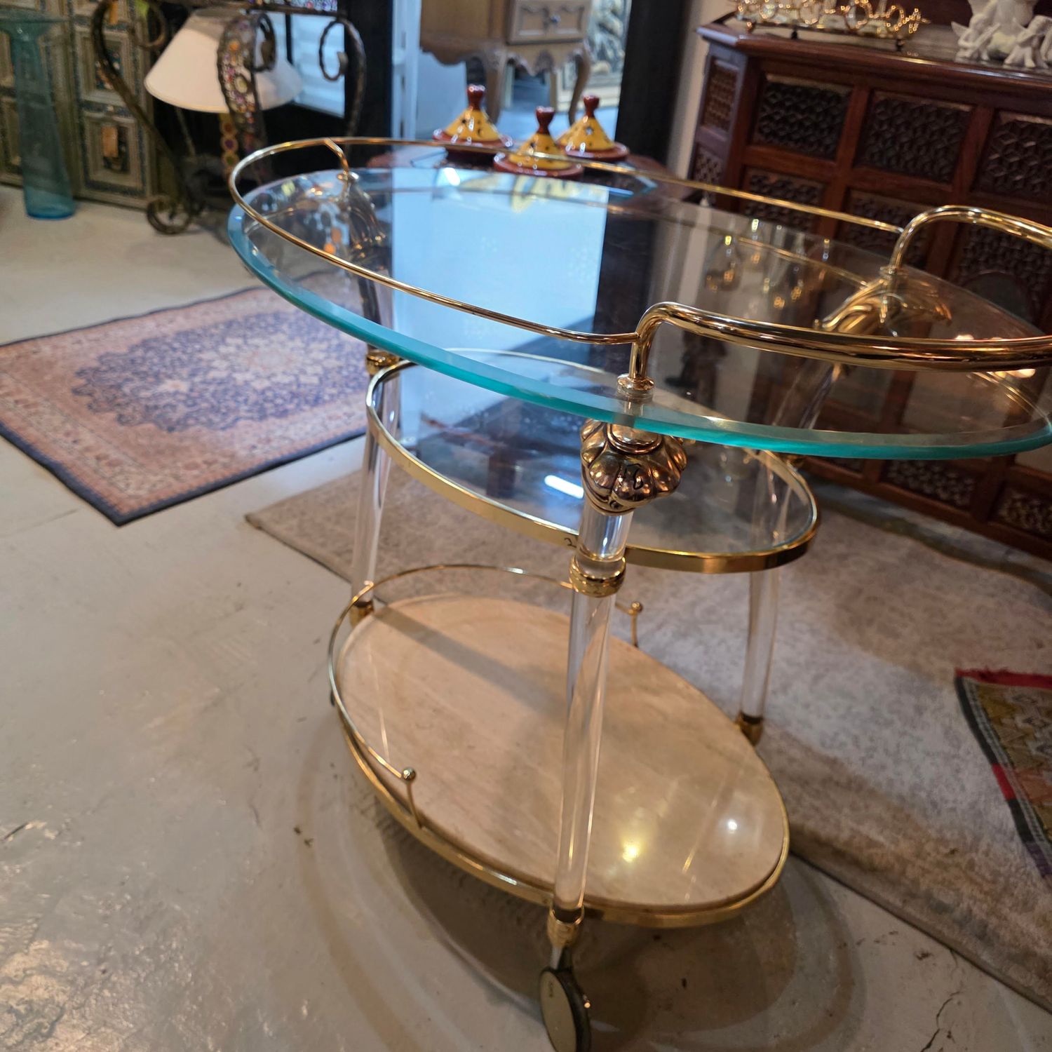 BAR SERVING CART