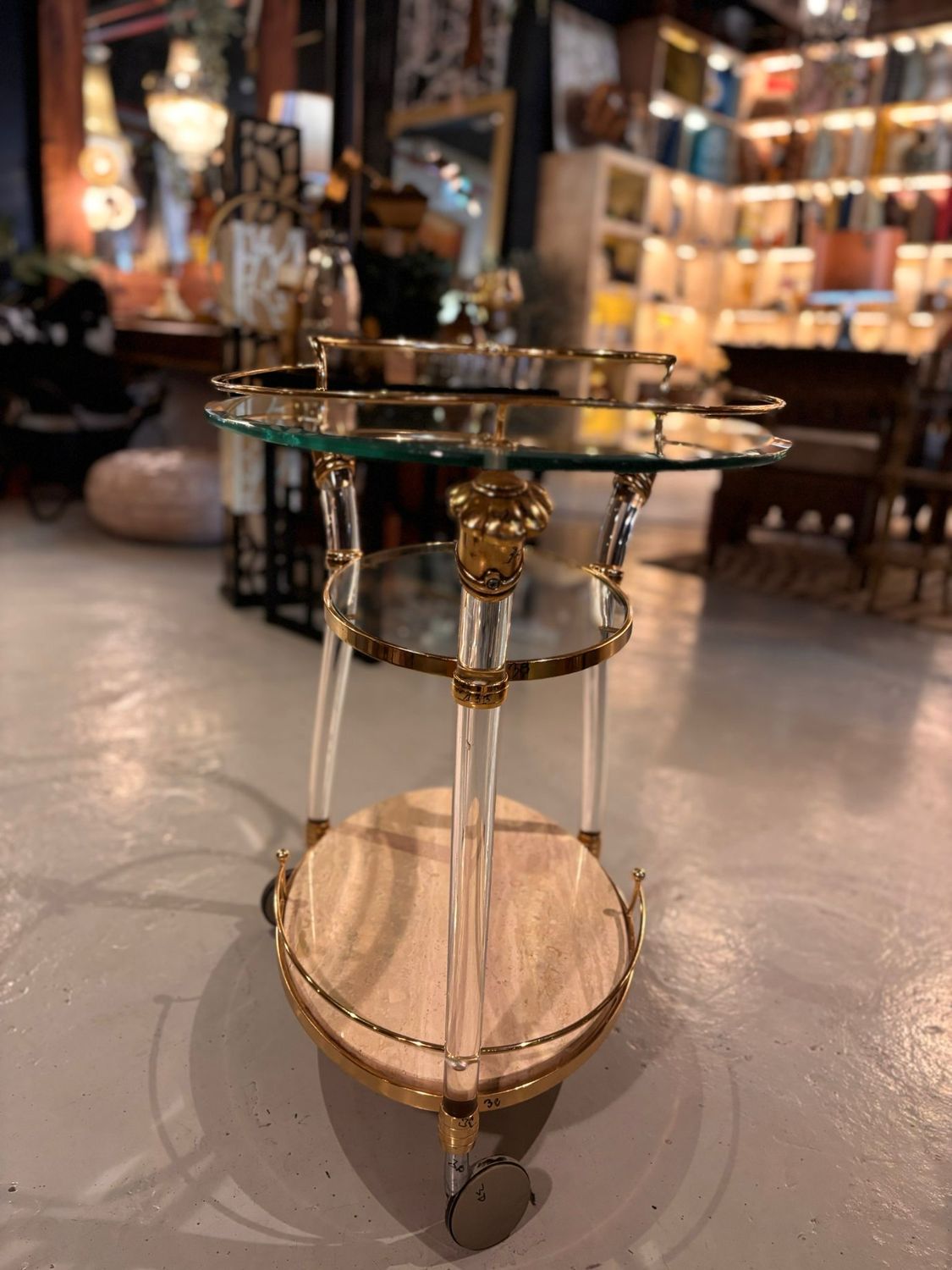 BAR SERVING CART