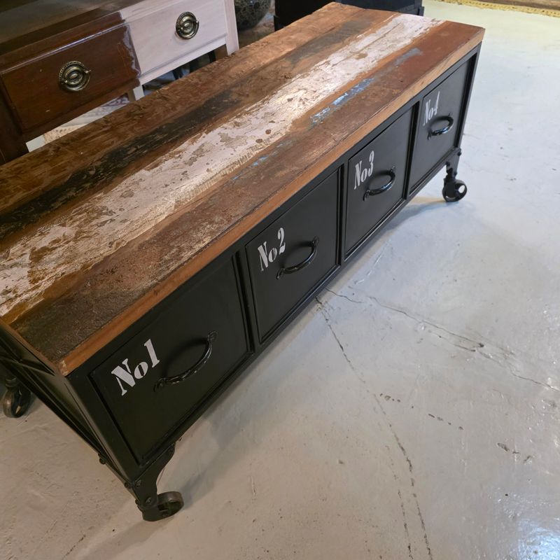 WOODEN TV STAND OR COFFEE TABLE