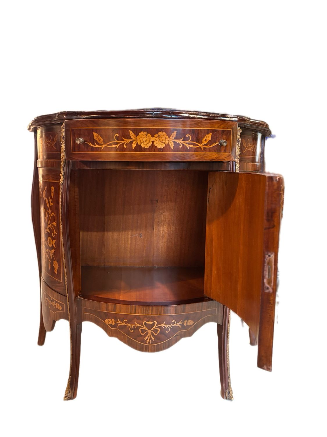 LOUIS XV STYLE OR ROCOCO STYLE NIGHTSTAND OR SMALL COMMODE