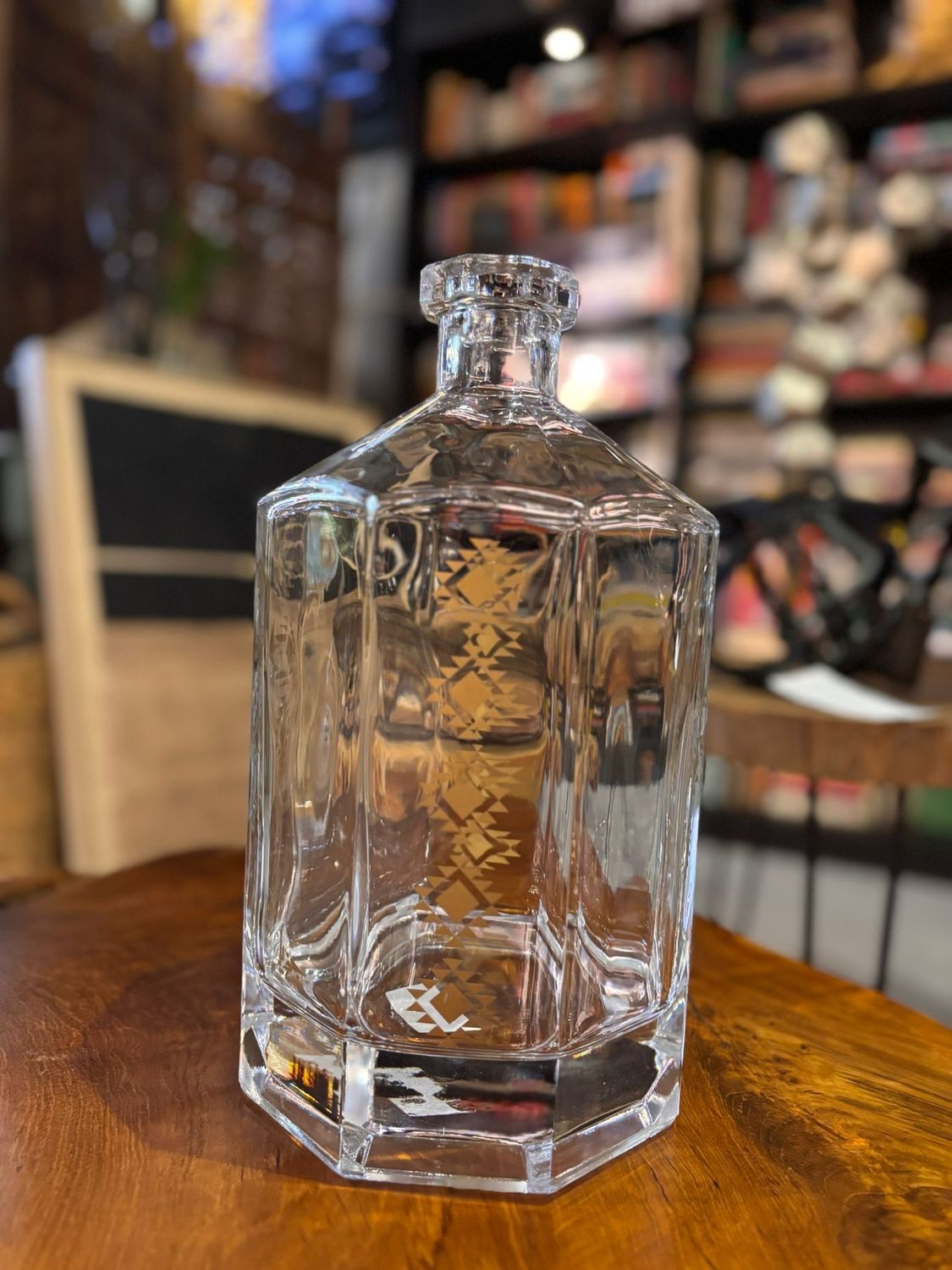 CRYSTAL BROWNISH TALL  GOBLET