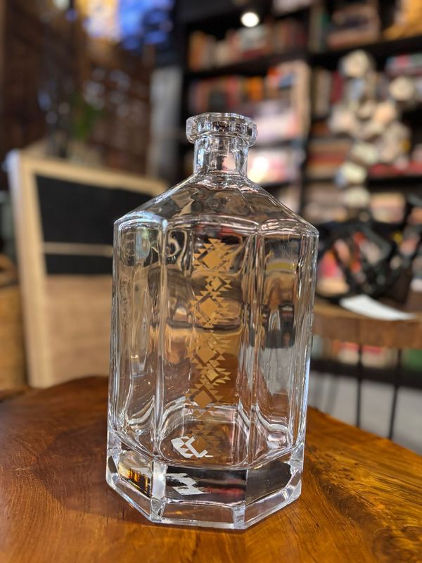 CRYSTAL BROWNISH TALL  GOBLET