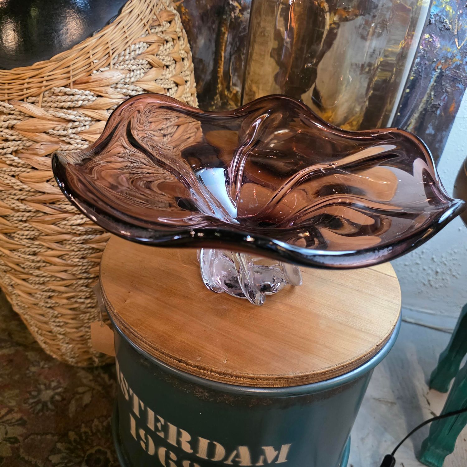 MURANO GLASS AMETYST COLOR BOWL