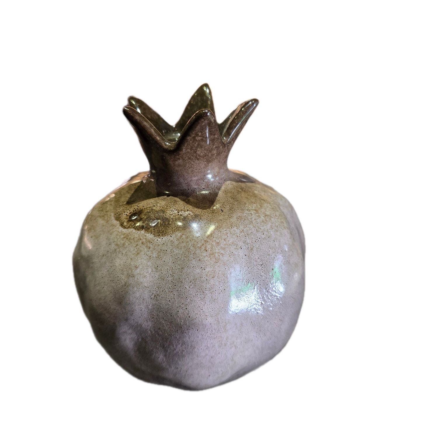 POMEGRANATE SHAPED CERAMIC VASE