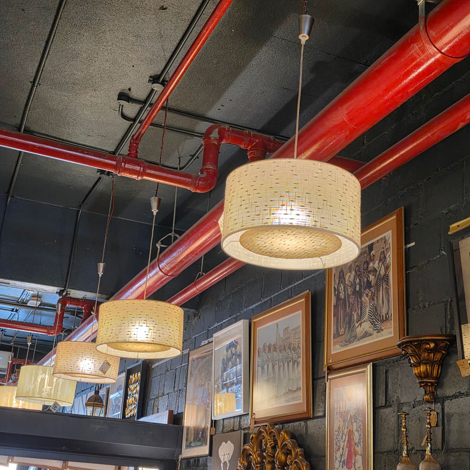 FABRIC PENDANT LIGHT FROM MOROCCO