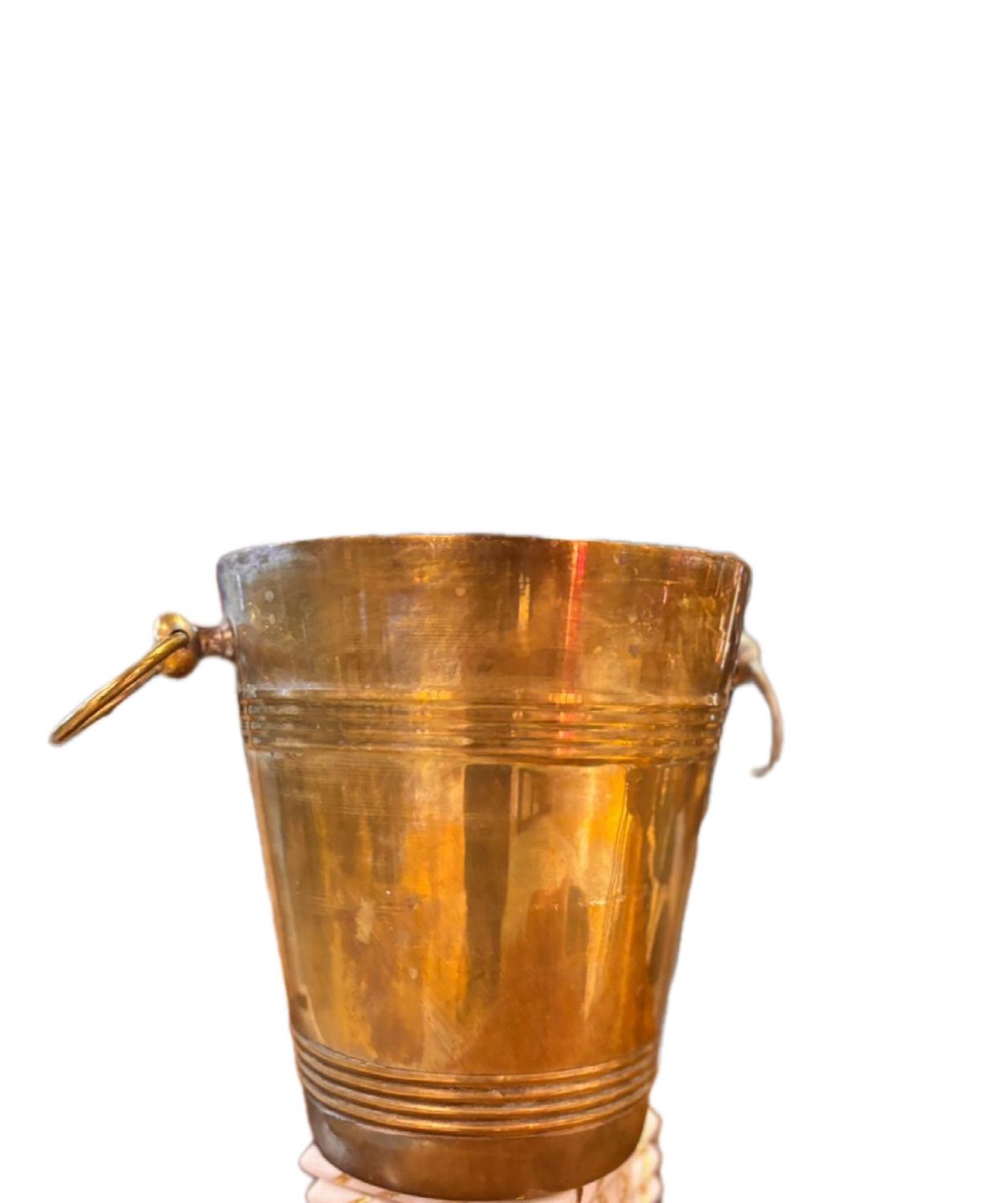 VINTAGE BRASS CHAMPAGNE COOLER MID CENTURY 20TH