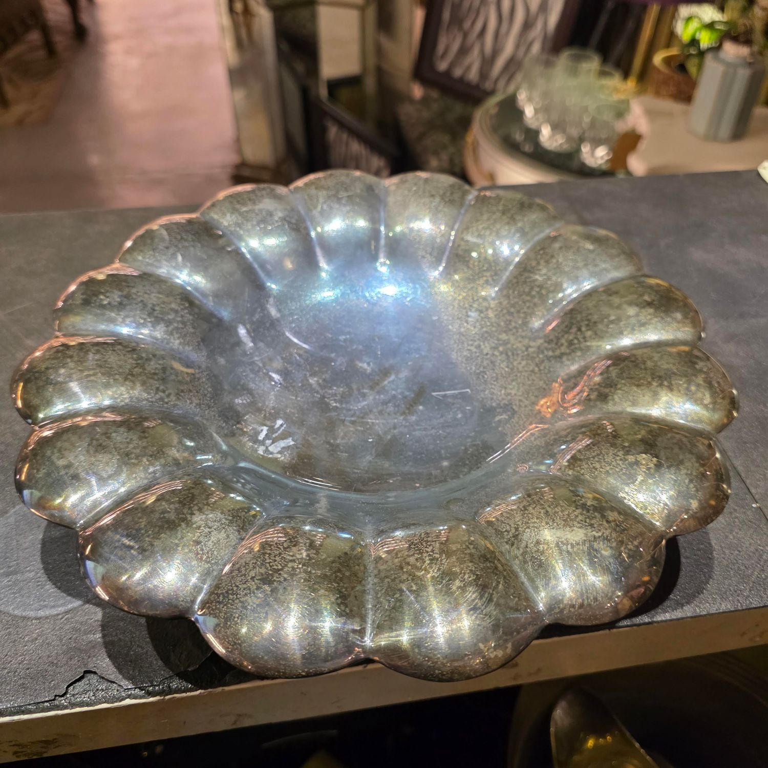 RUFFLED SILVER PLATE