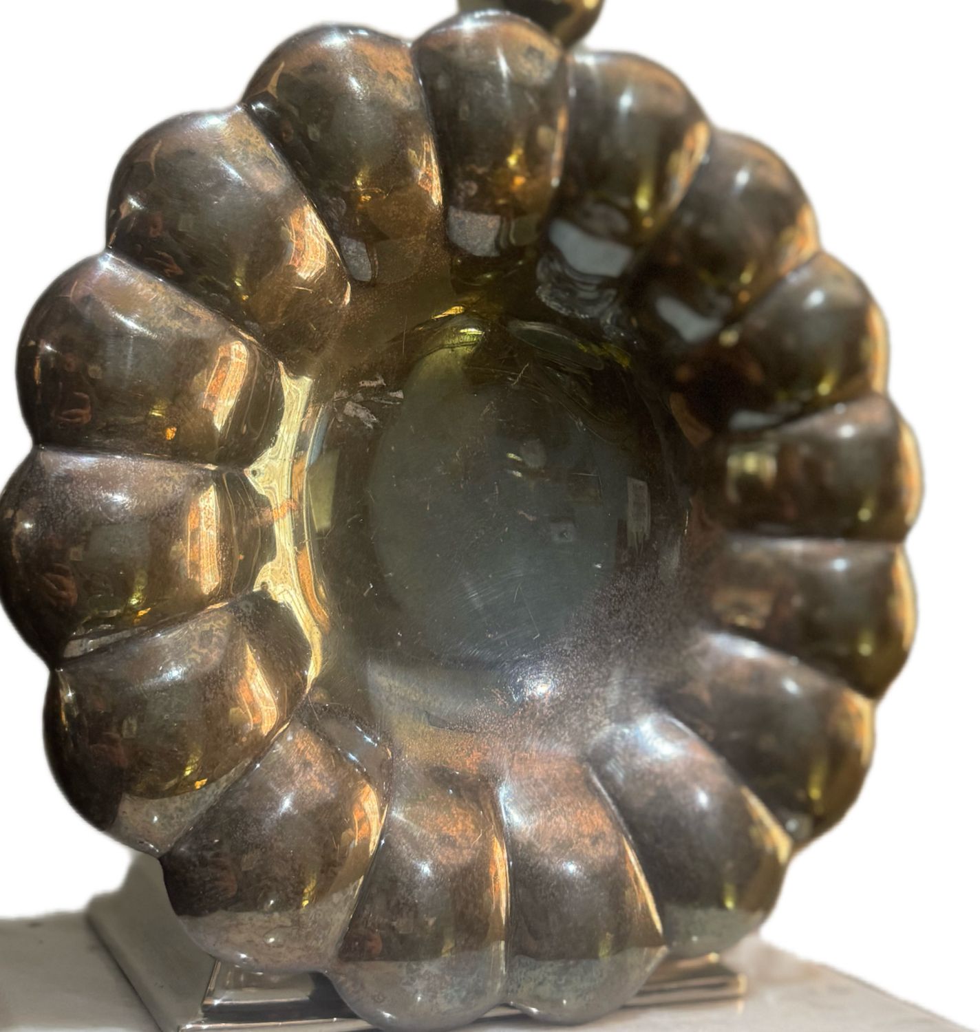 RUFFLED SILVER PLATE