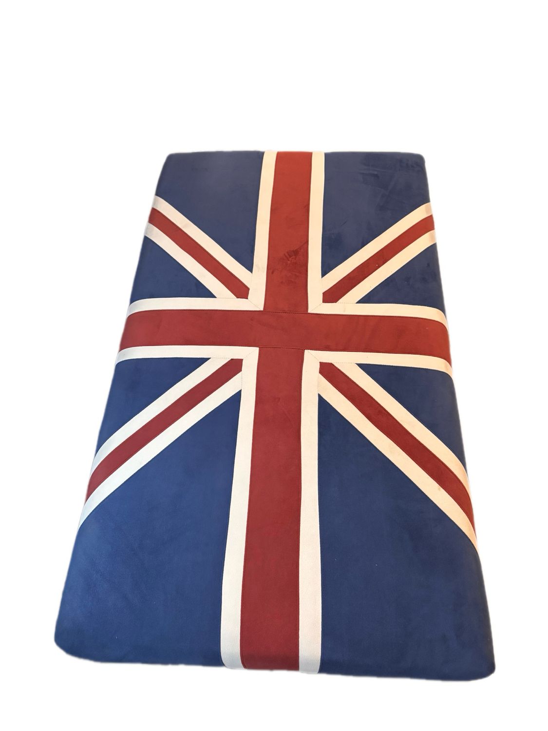 UNION JACK THEMED OTTOMAN BENCH