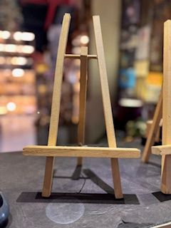 wooden frame stand