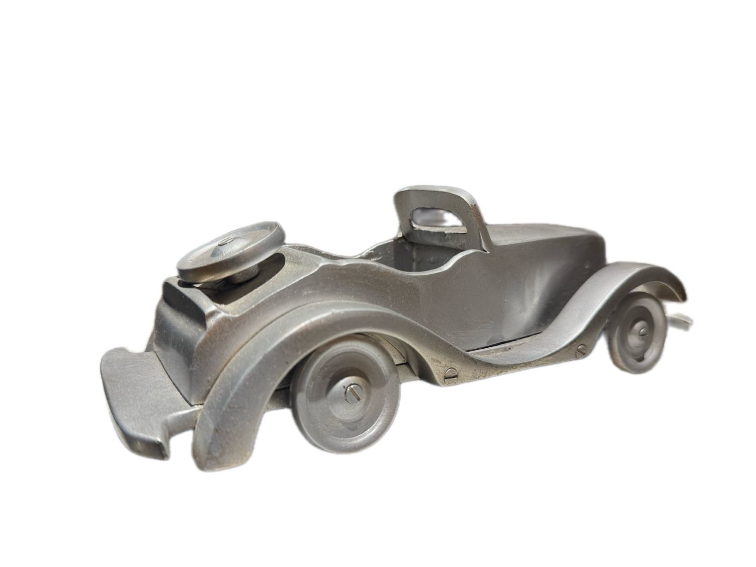 VINTAGE CAST METAL CONVERTABLE CAR FIGURINE