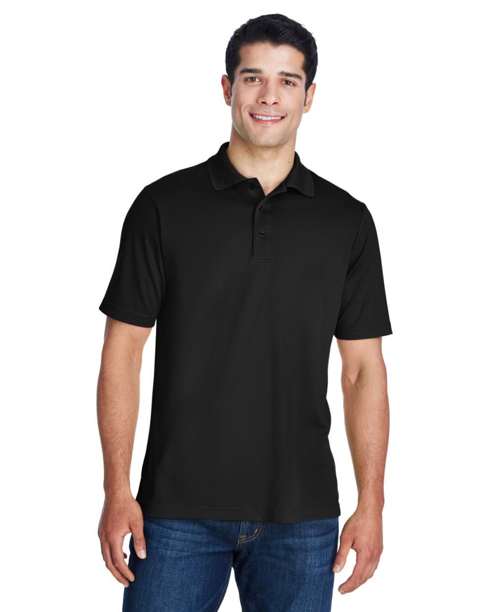 Polo Homme / Unisex Polyester, Couleur: Noir