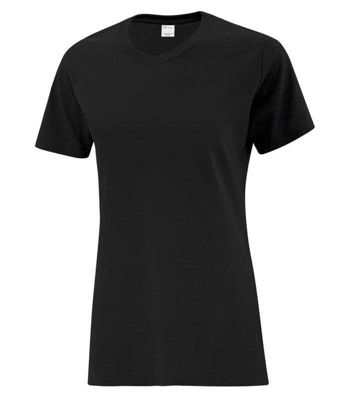 T-Shirt Femme Cotton, Couleur: Noir