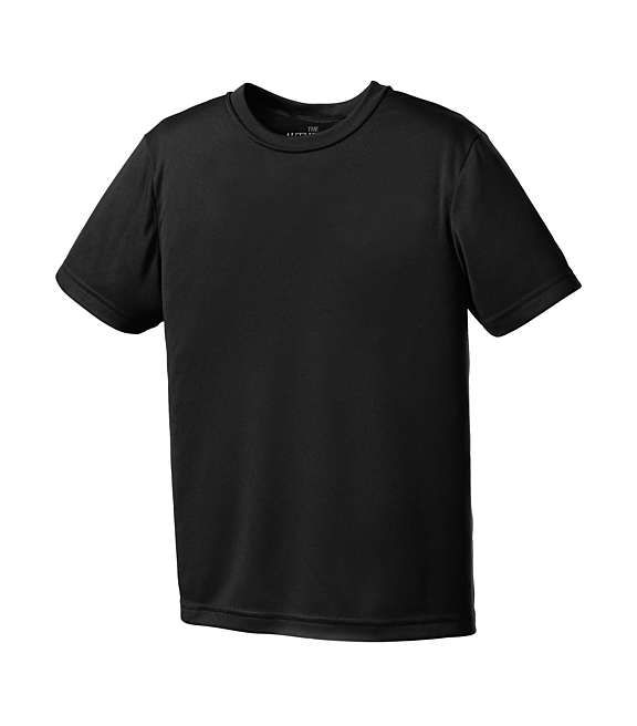 T-Shirt Enfant Polyester, Couleur: Noir