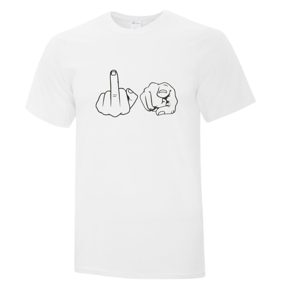 Toi, Fuck You, Type de T-Shirt: T-Shirt Enfant Cotton, Couleur: Blanc