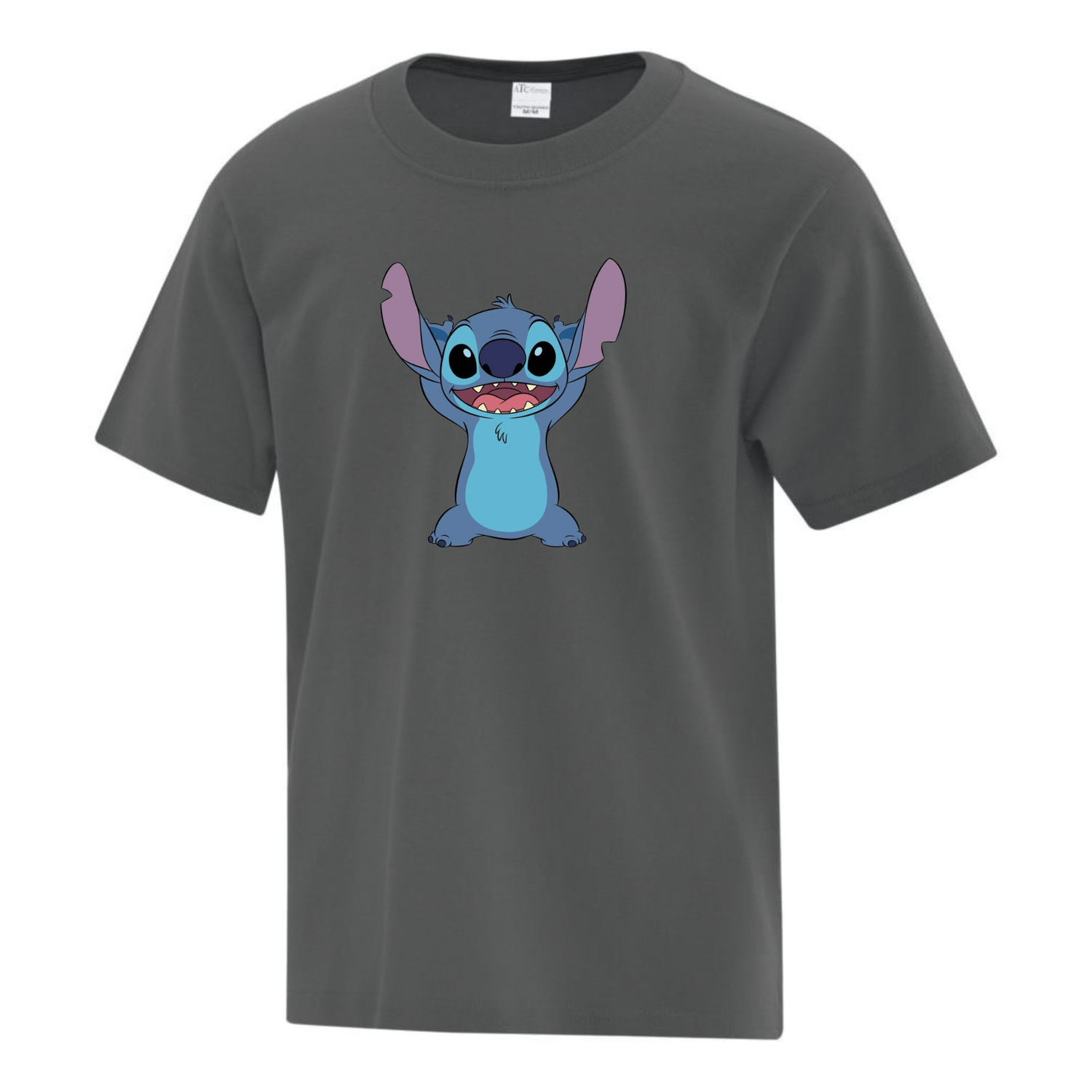 Stitch 04, Couleur: Gris, Type de T-Shirt: T-Shirt Enfant Cotton