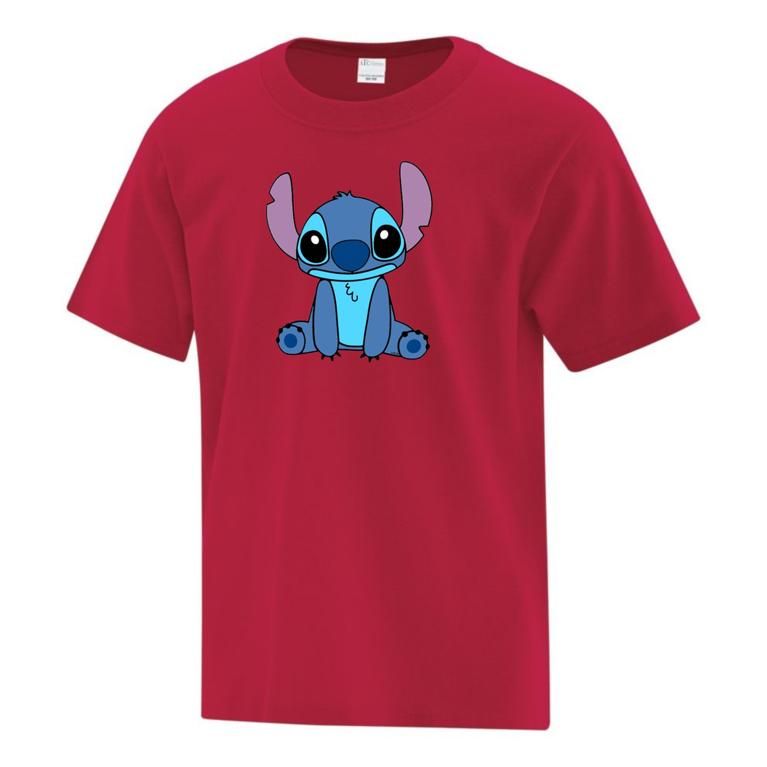 Stitch 05, Couleur: Rouge, Type de T-Shirt: T-Shirt Enfant Cotton