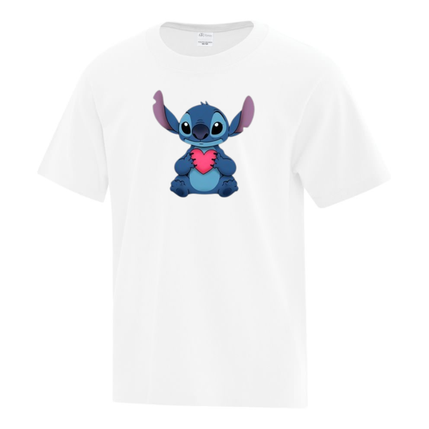 Stitch 08, Couleur: Blanc, Type de T-Shirt: T-Shirt Enfant Cotton