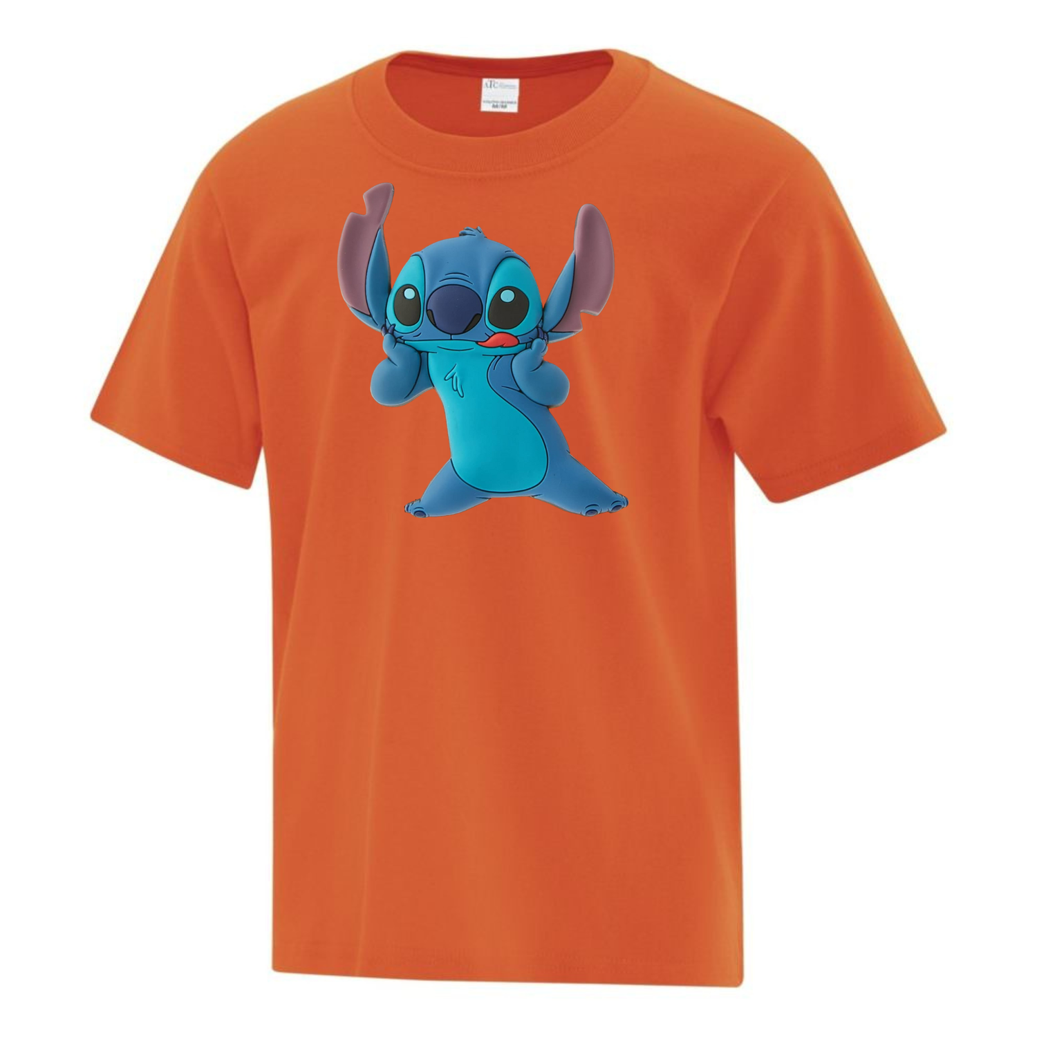 Stitch 09, Couleur: Orange, Type de T-Shirt: T-Shirt Enfant Cotton