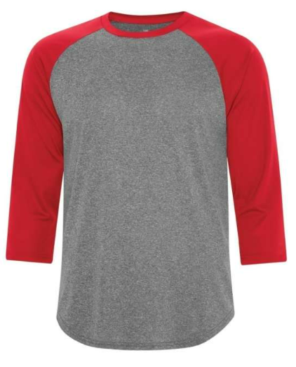 Chandail Baseball, Couleur: Rouge