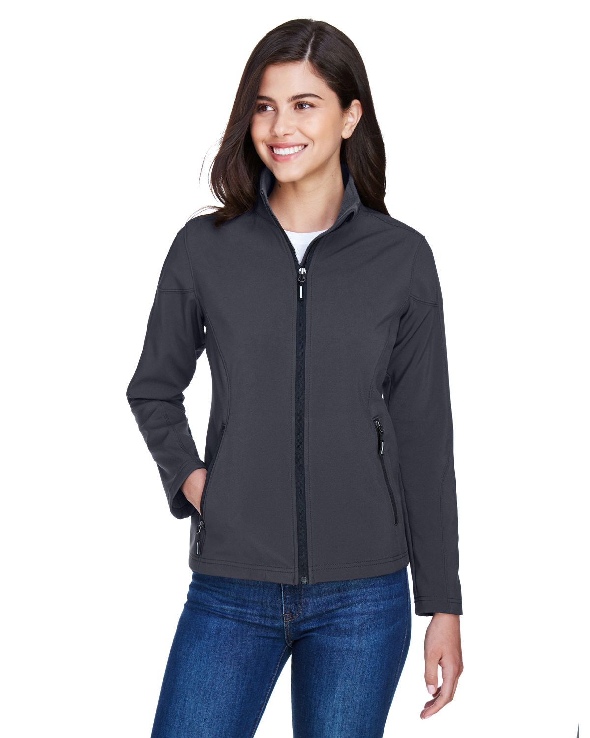 Manteau Soft Shell Femme, Couleur: Gris Charcoal