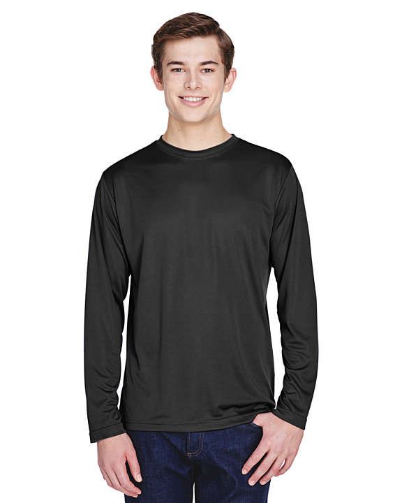 T-Shirt Homme / Unisexe Polyester, Couleur: Noir