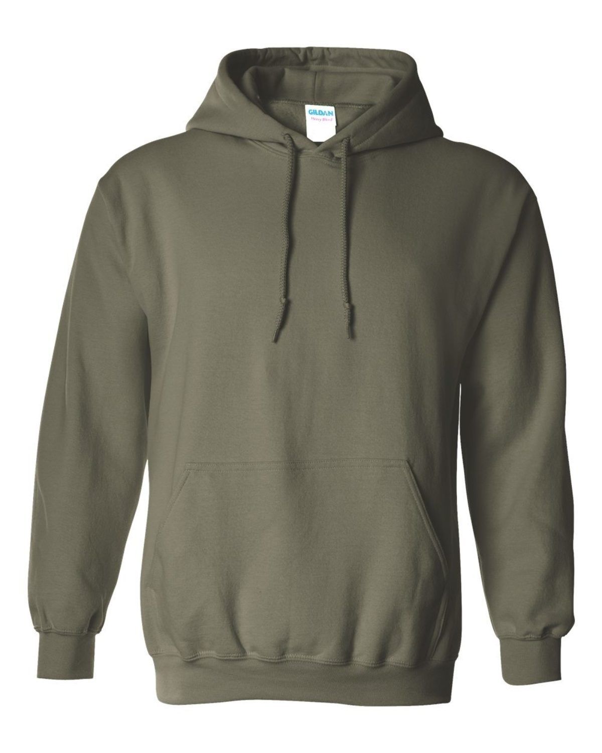 Hoodies Cotton Homme / Unisex, Couleur: Vert Militaire