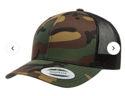 Casquette Retro Trucker, Taille: One Size, Couleur: Camo Green/Black