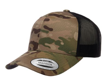 Casquette Retro Trucker, Taille: One Size, Couleur: Camo Multicam