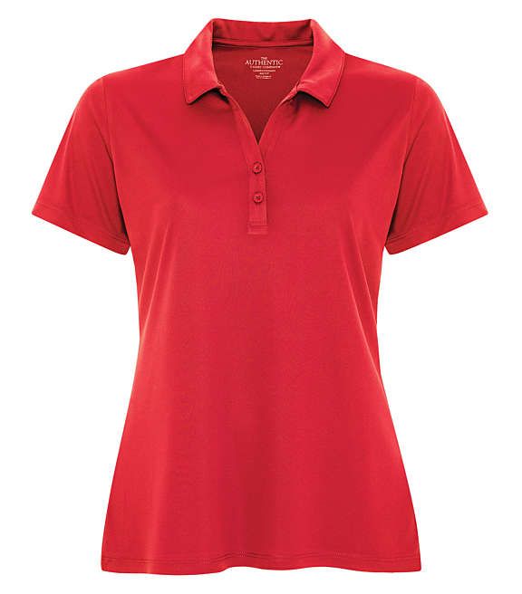 Polo Femme Polyester, Couleur: Rouge