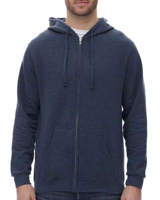 Sweat à capuche unisexe en polaire à fermeture éclair coton ouaté